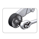 Головка 1/2" Ribe M10S для натягувача ременя TOYOTA TOPTUL JDDF1610 - Зображення 2
