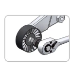 Головка 1/2" Ribe M10S для натягувача ременя TOYOTA TOPTUL JDDF1610 - Зображення 2