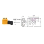 500 шт - Конектор AMASS MR30 Male - Зображення 2