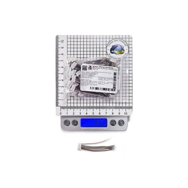 50 шт - Кабель силіконовий Micro JST-SH F 8 pin - контакти JST-SH 8 pin (50 мм)