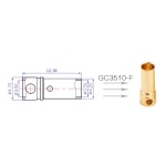 50 шт - Конектори AMASS GC3510 3.5MM Female - Зображення 4