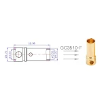50 шт - Конектори AMASS GC3510 3.5MM Female - Зображення 4