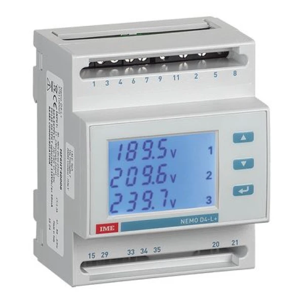 MF6HT40003 Аналізатор мережі Nemo D4-L+ з RS485 Вх. 1/5A 80-450Vca/Aux 115 Vac, LV/MV