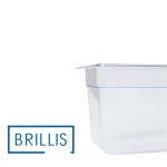 Гастроємність BRILLIS із полікарбонату GN 1/4-150 мм, прозора - Зображення 3