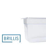 Гастроємність BRILLIS із полікарбонату GN 1/4-150 мм, прозора - Зображення 3