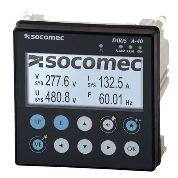 48250501 Аналізатор мережі DIRIS A-40 з ETHERN MODBUS, 3IN 2OUT, *Вх. 1/5A, 110-400 VAC/120-300VDC