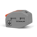 Клемник швидкого монтажу 2п сірий PA (TF-KNG-212) TITANUM - Зображення 2