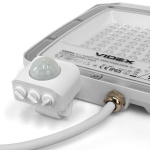 LED прожектор VIDEX F5 50W 3000-5000-6500K з датчиком руху 230V White (VL-F5-050CW-S) - Зображення 6