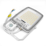 LED прожектор VIDEX F5 50W 3000-5000-6500K з датчиком руху 230V White (VL-F5-050CW-S) - Зображення 8