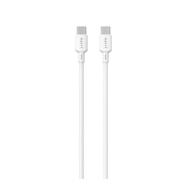 Кабель USB-C - USB-C HAVIT CBX310 PD60W 3A 2м White