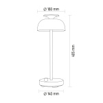 LED лампа настiльна з акумулятором VIDEX VL-TF23W 8.5W 4000K+RGB White - Зображення 12