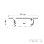 Профіль для світлодіодної стрічки Ardero CAB251 - Зображення 2