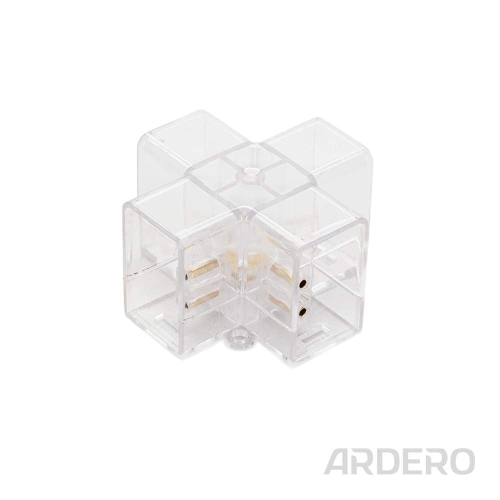 81081_LD4040-X_photo1_1000x1000.jpg Конектор X-подібний Ardero LD4040-X для світильників AL4040 ModuLine - Зображення 1