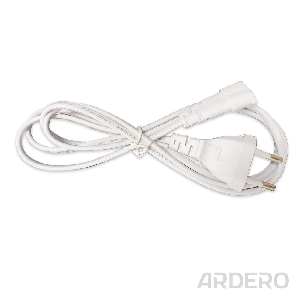 81082_LD4040-W1_photo1_1000x1000.jpg Кабель живлення з вилкою Ardero LD4040-W1 для світильників AL4040 1,5 м ModuLine - Зображення 1