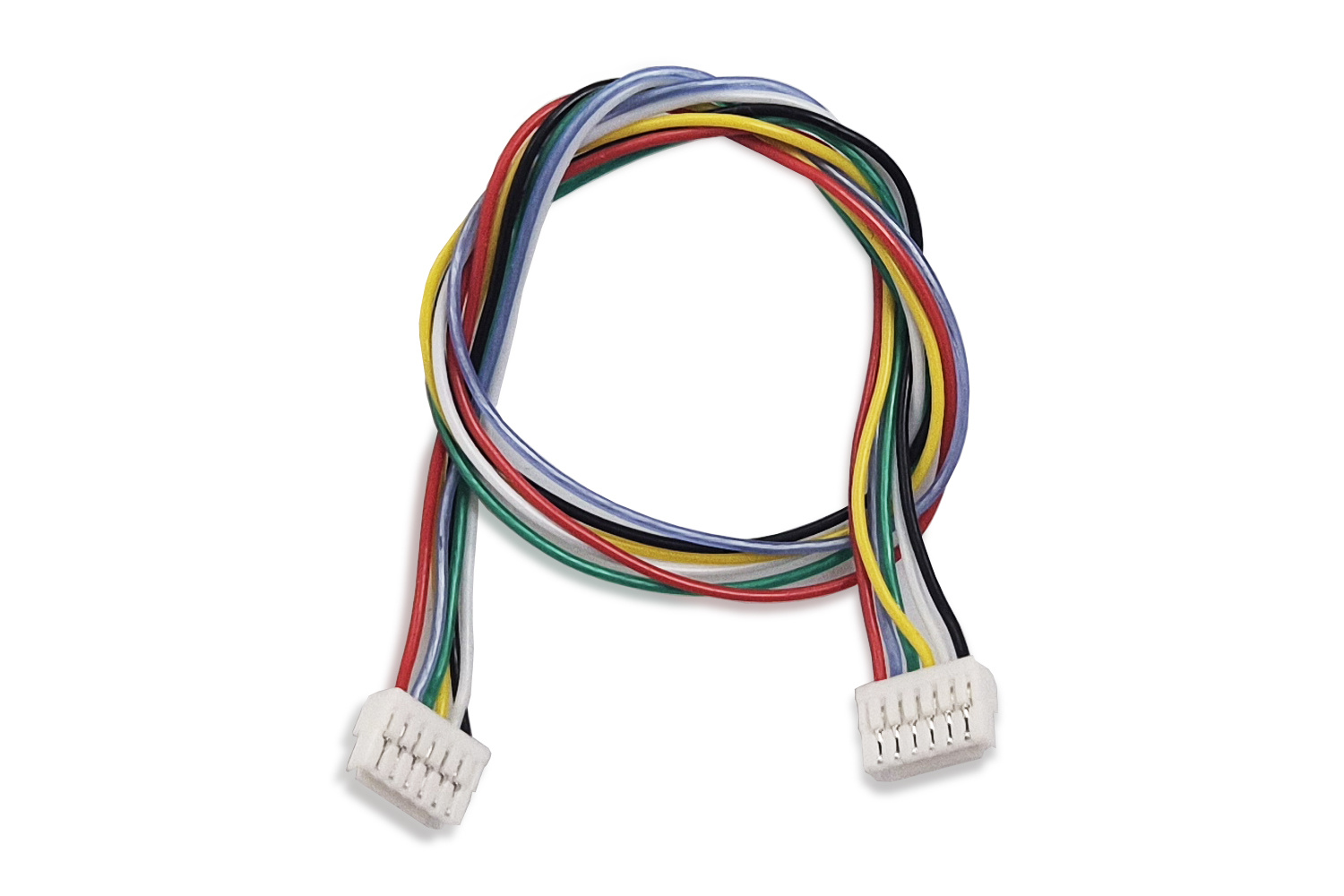 AMS-QJL-DD-0321-X50_01-original.jpg 50 шт - Кабель силіконовий Micro JST-GH F 6 pin - Micro JST-GH F 6 pin (200 мм) - Зображення 1