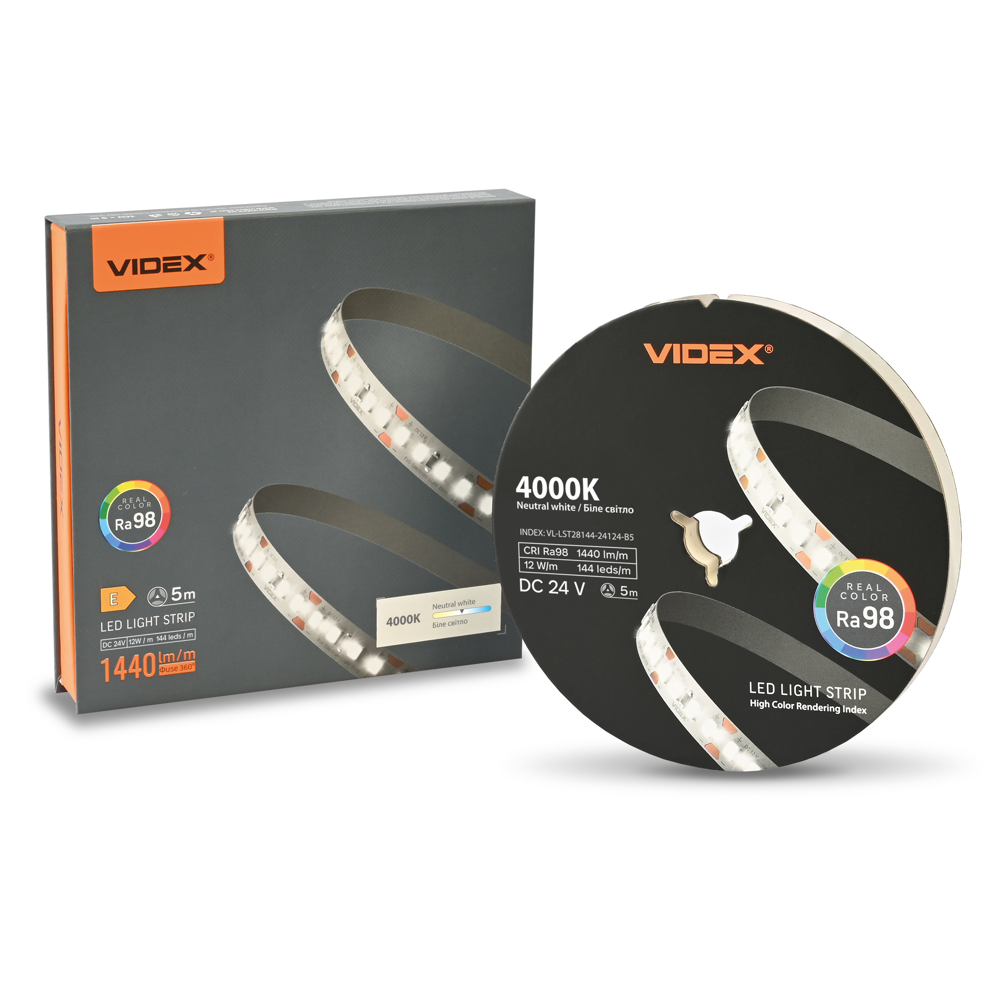 a1998f74-7516-11f1-852b-78e7d1920002.jpeg LED стрічка VIDEX DC24V 60W 5M 4000K Ra98 IP20 (VL-LST28144-24124-B5) - Зображення 1