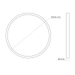 LED панель кругла VIDEX PBR600 48W 3000-4000-6000K 230V - Зображення 15