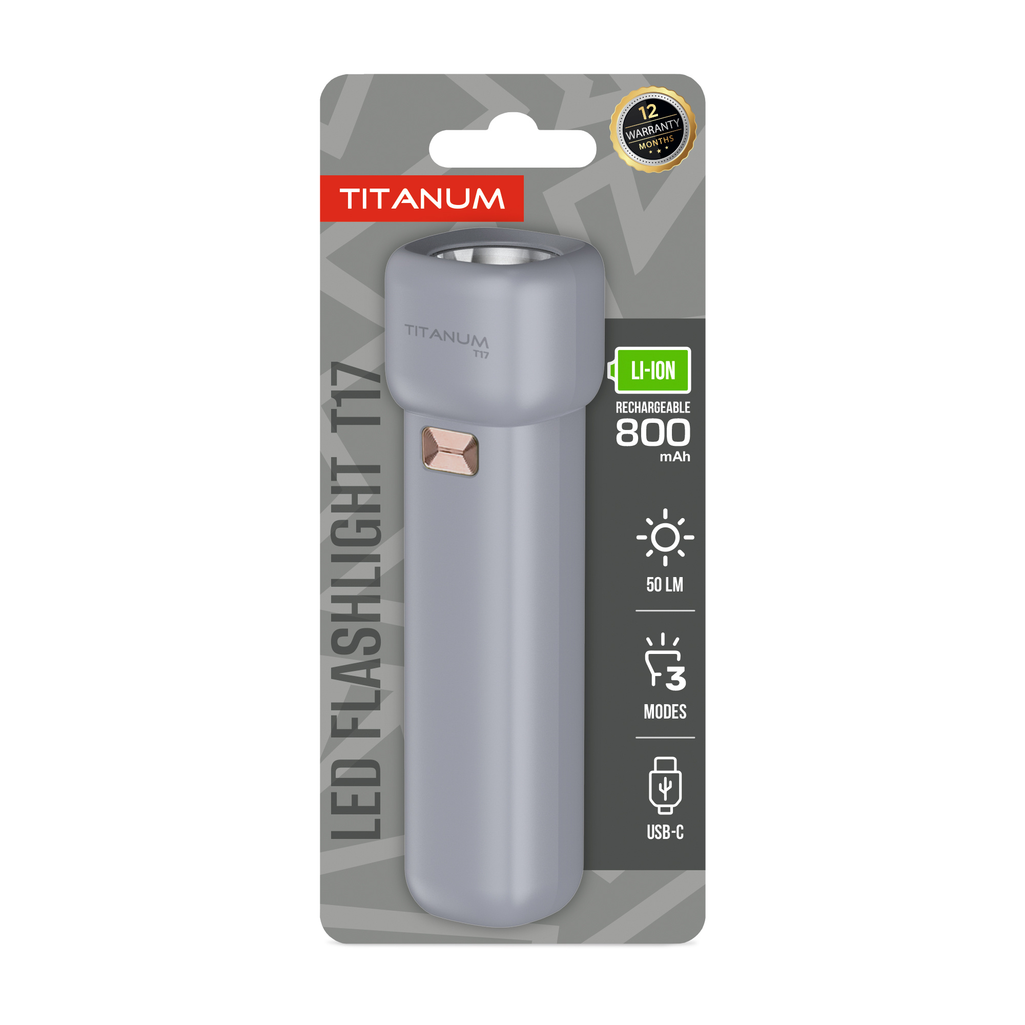a938d2a7-4236-11f1-8523-78e7d1920002.jpeg Портативний світлодіодний ліхтарик TITANUM TLF-T17 50Lm Gray - Зображення 1