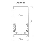 Шинопровід Feron CABM1000 чорний накладний 3м - Зображення 2