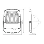 LED прожектор VIDEX F5 50W 3000-5000-6500K 230V White (VL-F5-050CW) - Зображення 15