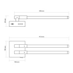 LED світильник настінний VIDEX WL042 10W 3000-4000-6000K Black - Зображення 3