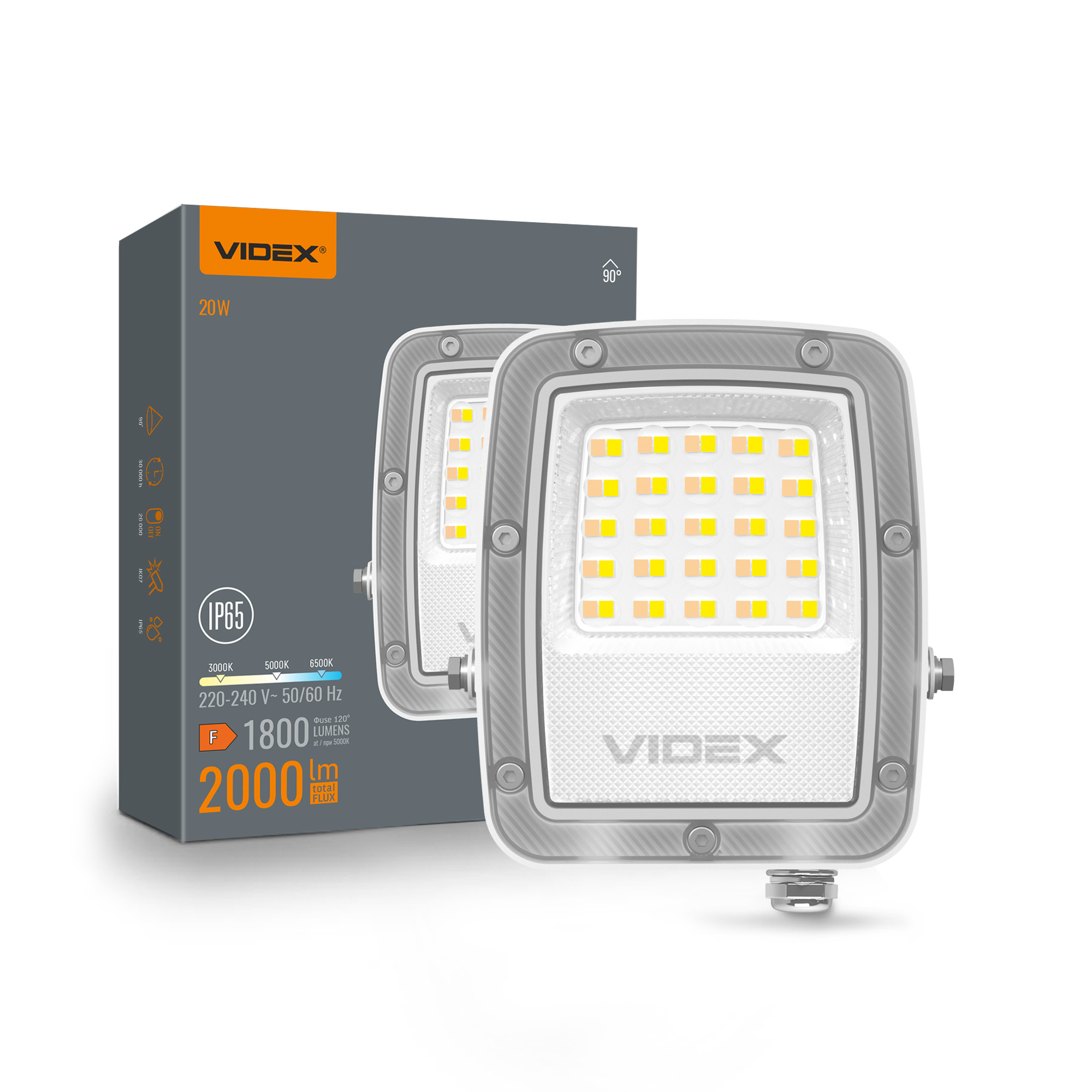 f3dedde8-6341-11f1-852a-78e7d1920002.jpeg LED прожектор VIDEX F5 20W 3000-5000-6500K 230V White (VL-F5-020CW) - Зображення 1
