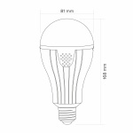 LED лампа акумуляторна TITANUM A80 12W E27 4000K 230V - Зображення 12