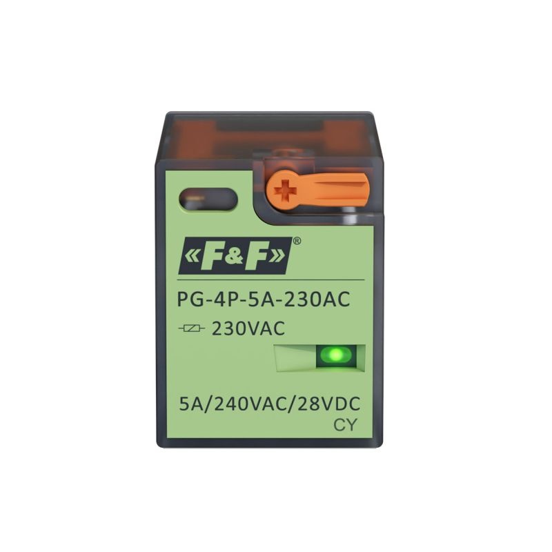 pg-4p-5a-230ac-a.jpg Інтерфейсне реле F&F PG-4P-5A-230AC - Зображення 1