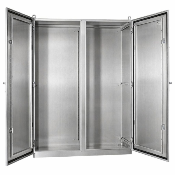 Бокс монтажний підлоговий  BF t=1,5 AISI 430 (технічна) - (1000х2000х600) IP66 У1 без панелі, метал. замок